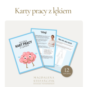 Teczka kart pracy z lękiem