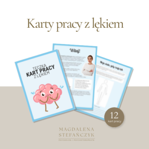 Teczka kart pracy z lękiem